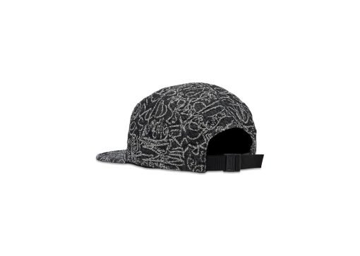 Supreme Handwriting Denim Camp Cap Black