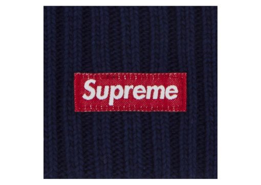 Supreme Overdyed Beanie Light Navy