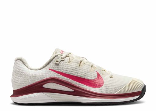 Nike Court Air Zoom Vapor 12 Clay Pale Ivory Sail Team Red Rush Pink HQ6027-104