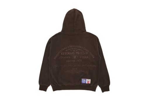 Travis Scott CJ x Audemars Piguet Emblem Hoodie Dark Brown