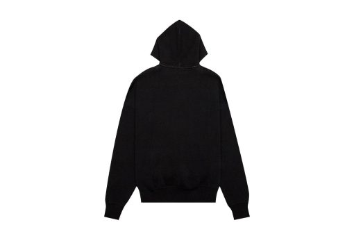 Fear of God Essentials Knit Hoodie Dark Slate Stretch Limo Black