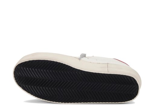 Golden Goose Hi Star Sneaker White Taupe Mineral Red