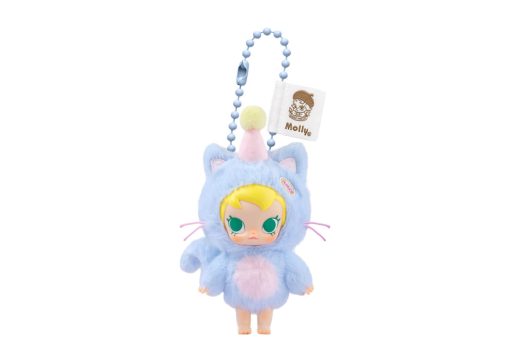 Pop Mart Baby Molly Pocket Friends Series Feeling Blue Vinyl Plush Pendant