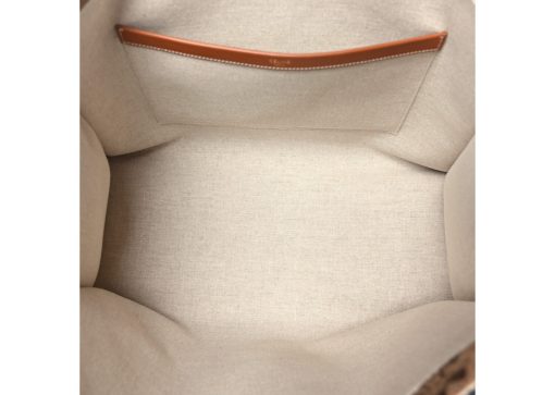 Celine Canvas Calfskin Triomphe Large Cabas Thais Camel