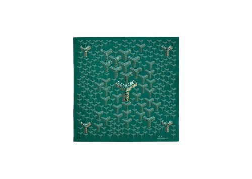 Goyard Shawl N°1 Cachemire et Soie green