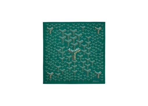 Goyard Shawl N°1 Cachemire et Soie green