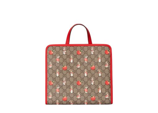 Gucci Peter Rabbit x Gucci Tote Bag Beige GG Supreme Canvas