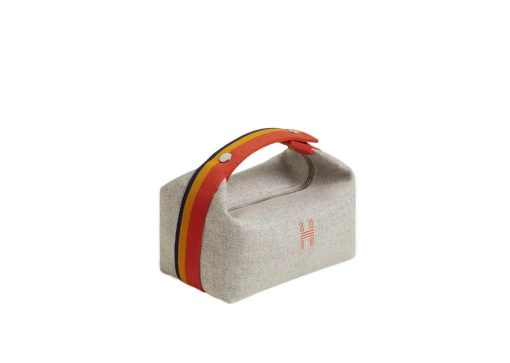 Hermès Bride-a-Brac au Carré Case Small Wool & Gris Flanelle