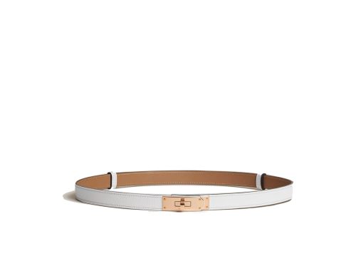 Hermès Kelly 18 Belt Blanc