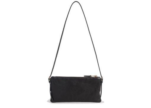 Miu Miu Adjustable Leather Handle Pouch Black