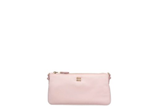 Miu Miu Mini Satin Pouch Pink