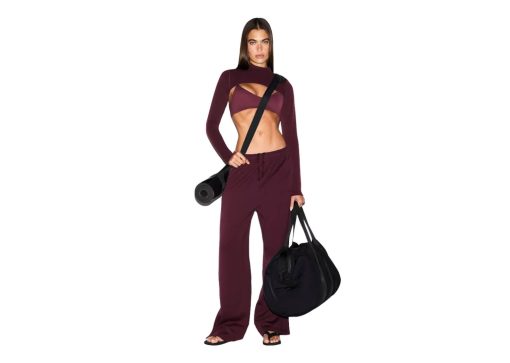 Nike x SKIMS Women's Matte Tricot Side Snaps Pant Currant