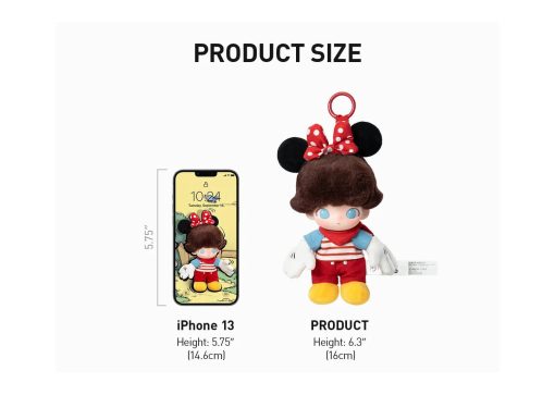 Pop Mart DIMOO World x Disney Series Vinyl Plush Keychain Single Blind Box