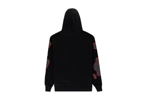 Sp5der Beluga Outline Hoodie Black