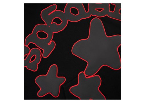 Sp5der Beluga Outline Hoodie Black