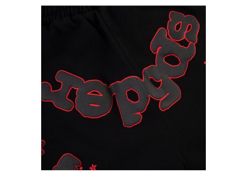 Sp5der Beluga Outline Sweatshort Black