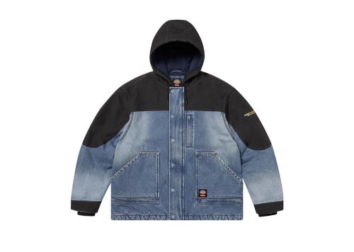 Supreme Dickies Cordura Hooded Work Jacket Blue Denim