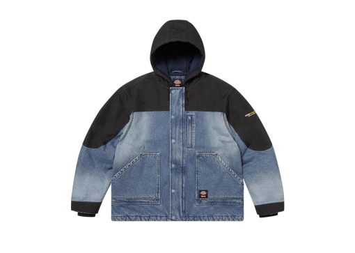 Supreme Dickies Cordura Hooded Work Jacket Blue Denim