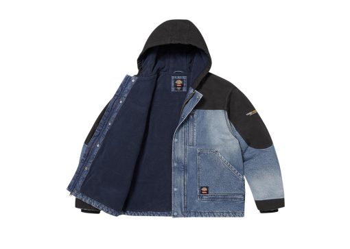 Supreme Dickies Cordura Hooded Work Jacket Blue Denim