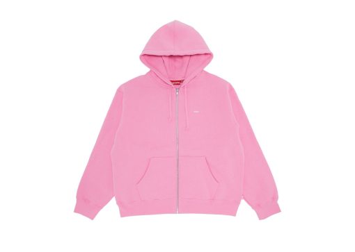 Supreme IDGAF Zip Up Hooded Sweatshirt Pink