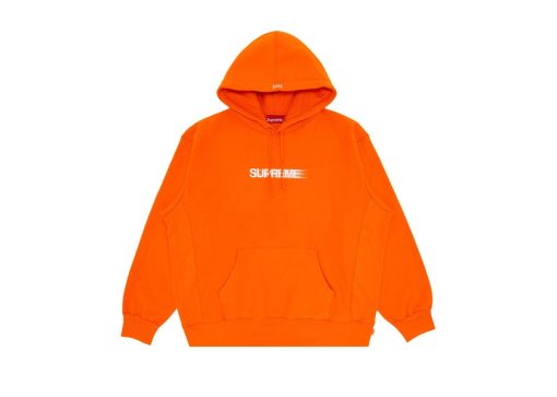 Supreme Motion Logo Hooded Sweatshirt Orange