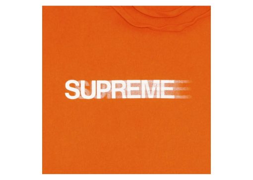 Supreme Motion Logo Hooded Sweatshirt Orange