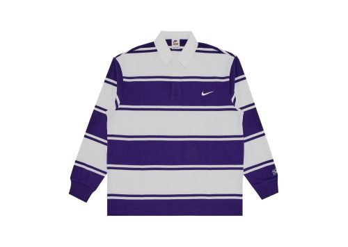 Supreme Nike Stripe Rugby Purple