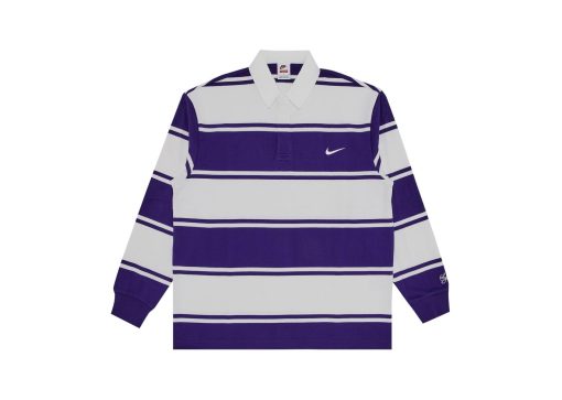 Supreme Nike Stripe Rugby Purple