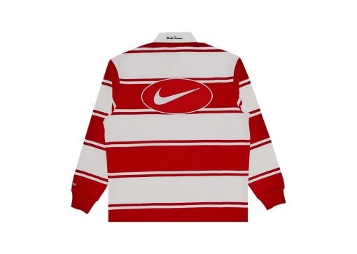 Supreme Nike Stripe Rugby Red