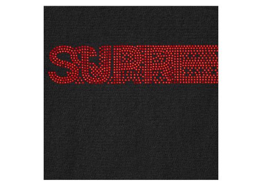 Supreme Swarovski Motion Logo Hooded Sweatshirt Black