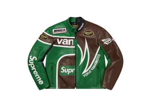 Supreme Yohji Yamamoto Vanson Leathers Split Jacket Green