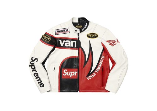Supreme Yohji Yamamoto Vanson Leathers Split Jacket White