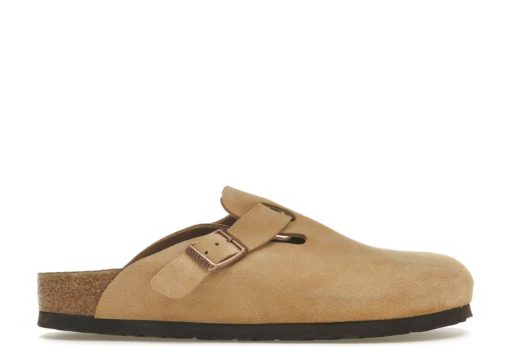 Birkenstock Boston Suede Latte Cream