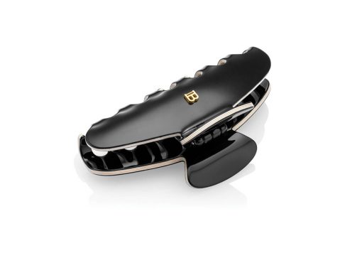 Cellulose Acetate Pince A Cheveux Black White