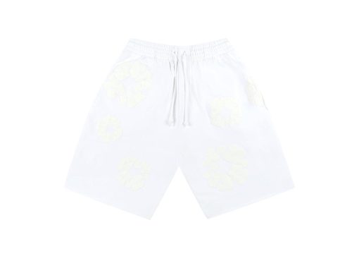 Denim Tears Mono Cotton Wreath Shorts White