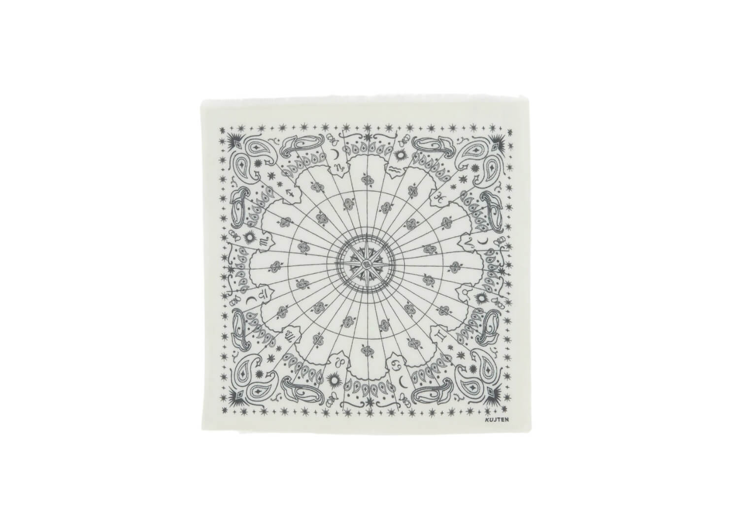 Kujten Large Bandana Hachiko Astro Blanc