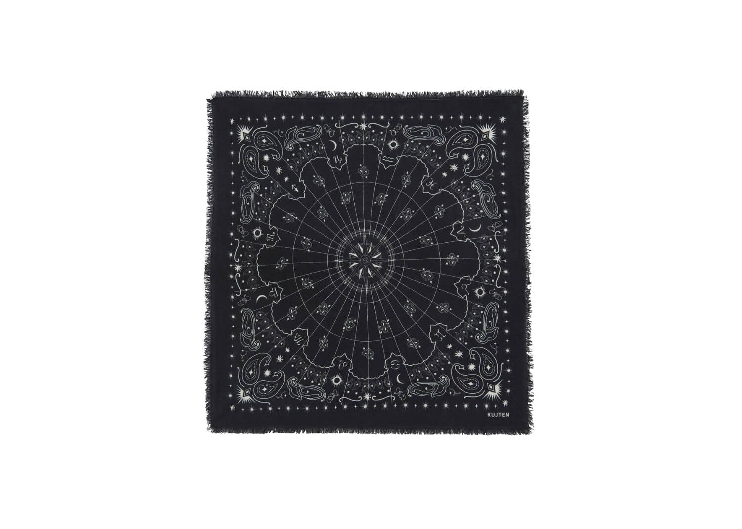 Kujten Large Bandana Hachiko Astro Noir