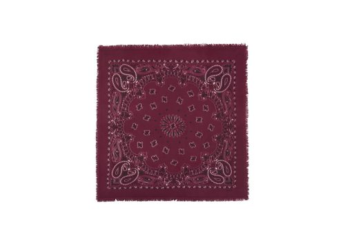 Kujten Large Bandana Hachiko marl wine red