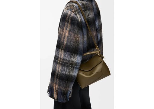 Loewe Small Puzzle Edge Bag Dark Khaki Green