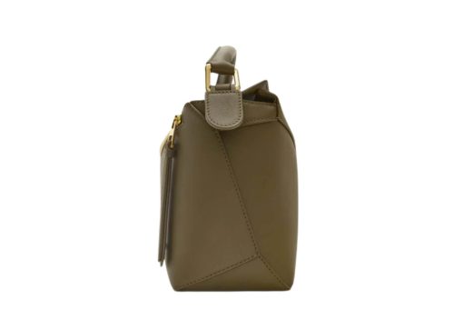 Loewe Small Puzzle Edge Bag Dark Khaki Green