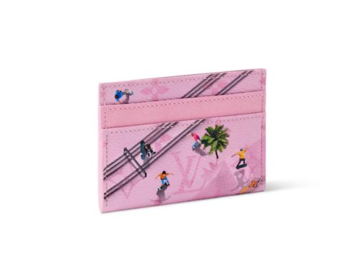 Louis Vuitton Double Card Holder Monogram Other Pink