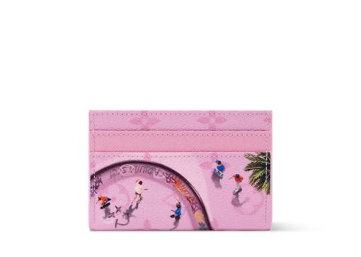 Louis Vuitton Double Card Holder Monogram Other Pink