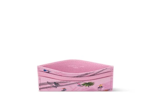 Louis Vuitton Double Card Holder Monogram Other Pink