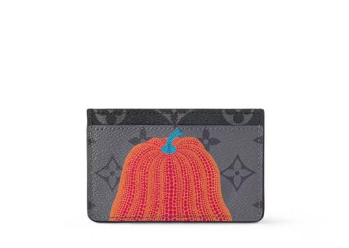 Louis Vuitton LV x YK Porte Carte Simple Pumpkin Print