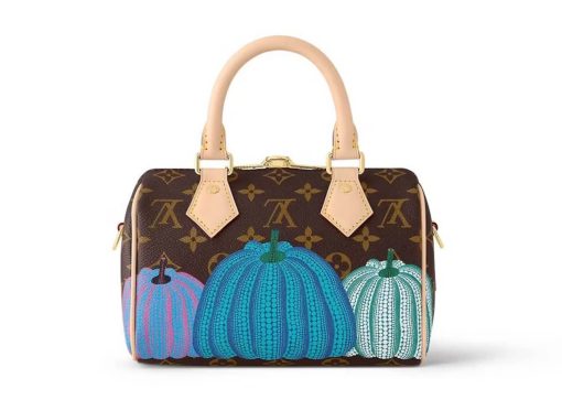 Louis Vuitton LV x YK Speedy Bandouliere 20 Pumpkin Print