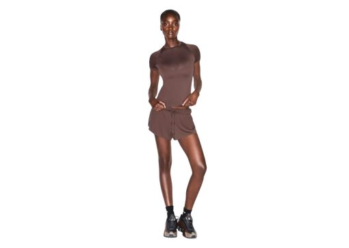 Nike x SKIMS Women's Airy Baby Tee Dark Sepia