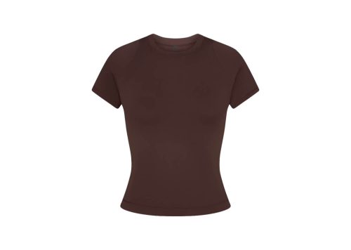 Nike x SKIMS Women's Airy Baby Tee Dark Sepia