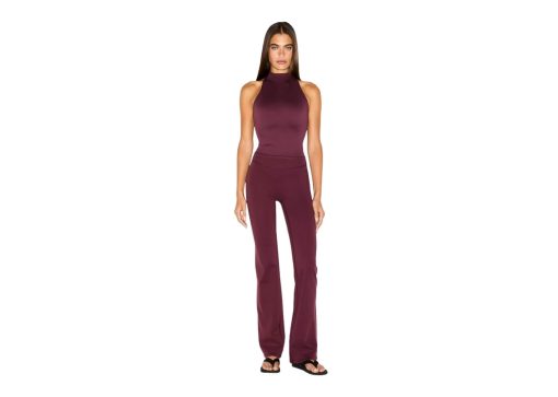 Nike x SKIMS Women's Matte Mock Neck Racer Tank Currant