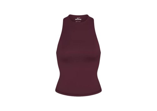 Nike x SKIMS Women's Matte Mock Neck Racer Tank Currant