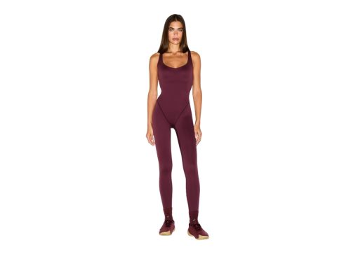 Nike x SKIMS Women's Matte Racer Long Onesie Currant